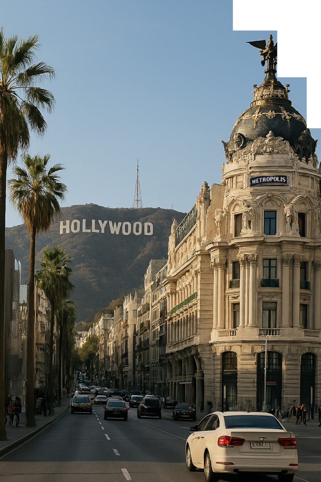 Imagen que muestra Madrid y Los Ángeles, movilidad internacional del MBA en ingles en Madrid