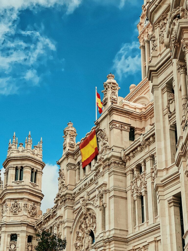 Plaza de Cibeles in Madrid, an iconic landmark near key business and cultural areas, ideal for MBA students.
