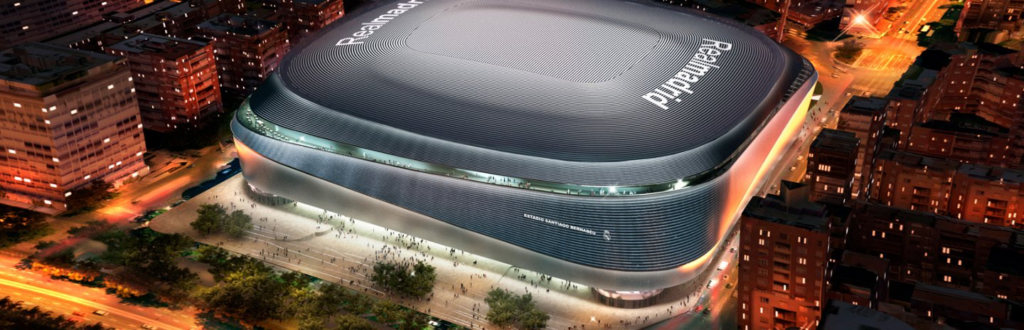 Santiago Bernabeu Stadium view near IAU Madrid, MBA near Santiago Bernabeu