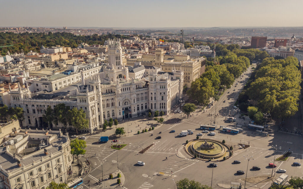 Banco de España building in Madrid’s financial district, a key attraction for MBA students in Business Schools in Spain.