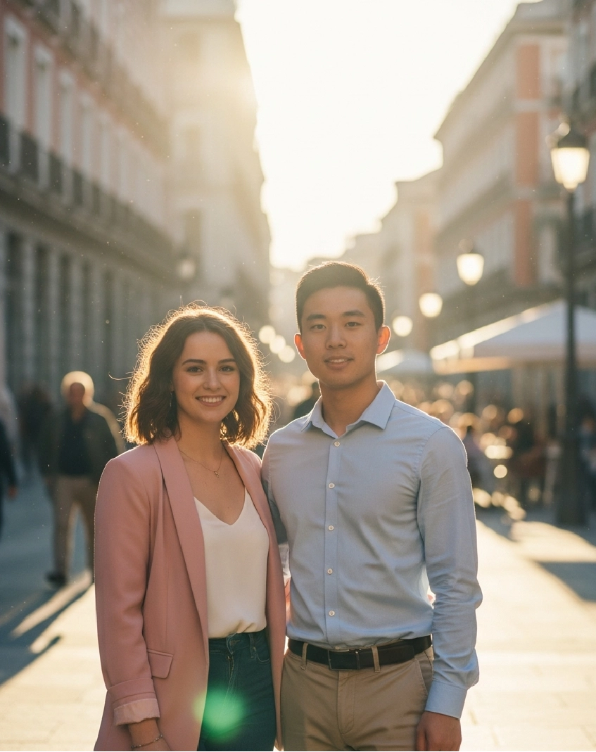 Students at IAU Madrid participating in an international MBA in Spain from China