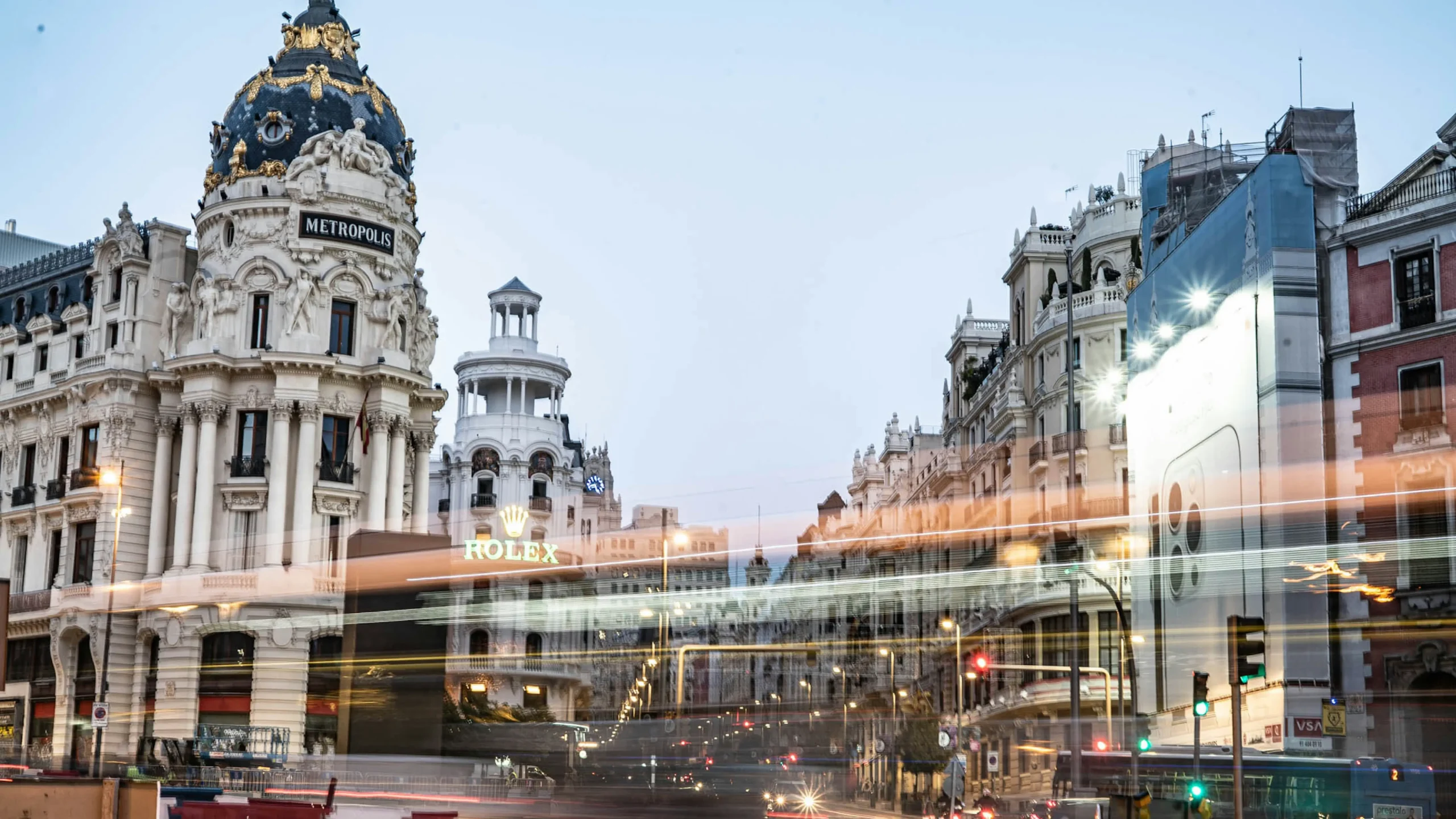 MBA in Spain from India — Madrid business district at night