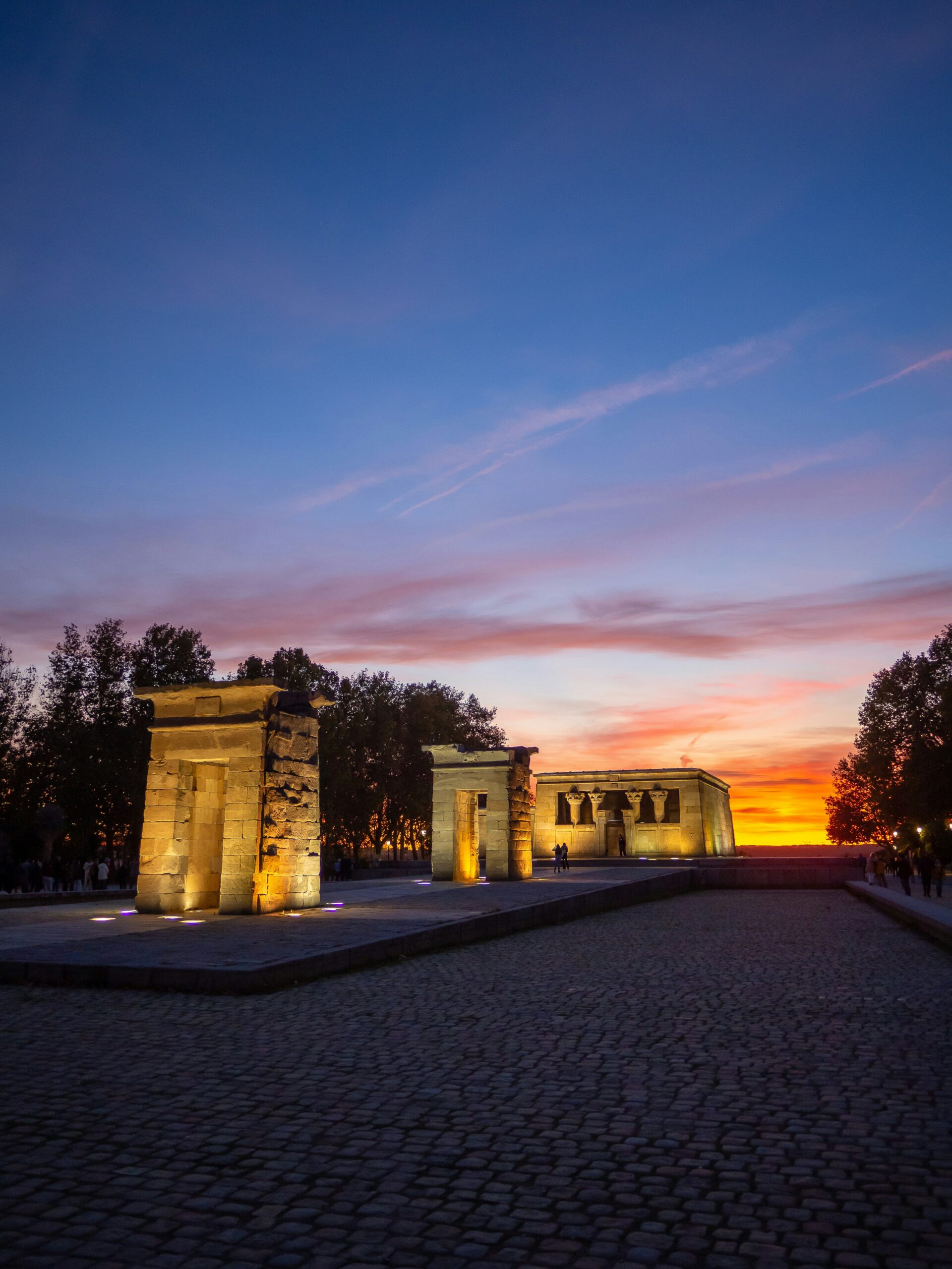 MBA in Spain from Mexico — Templo de Debod Madrid at sunset